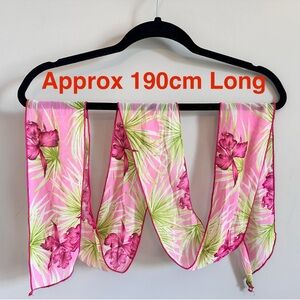 Victoria's Secret (VS) Pink Floral scarf🧣, headband, belt, bag accessory.